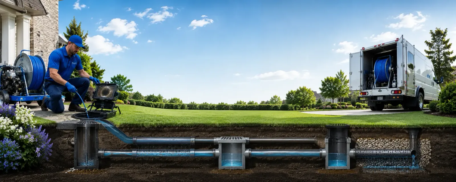 Outdoor drain cleaning information for Rolling Meadows, IL